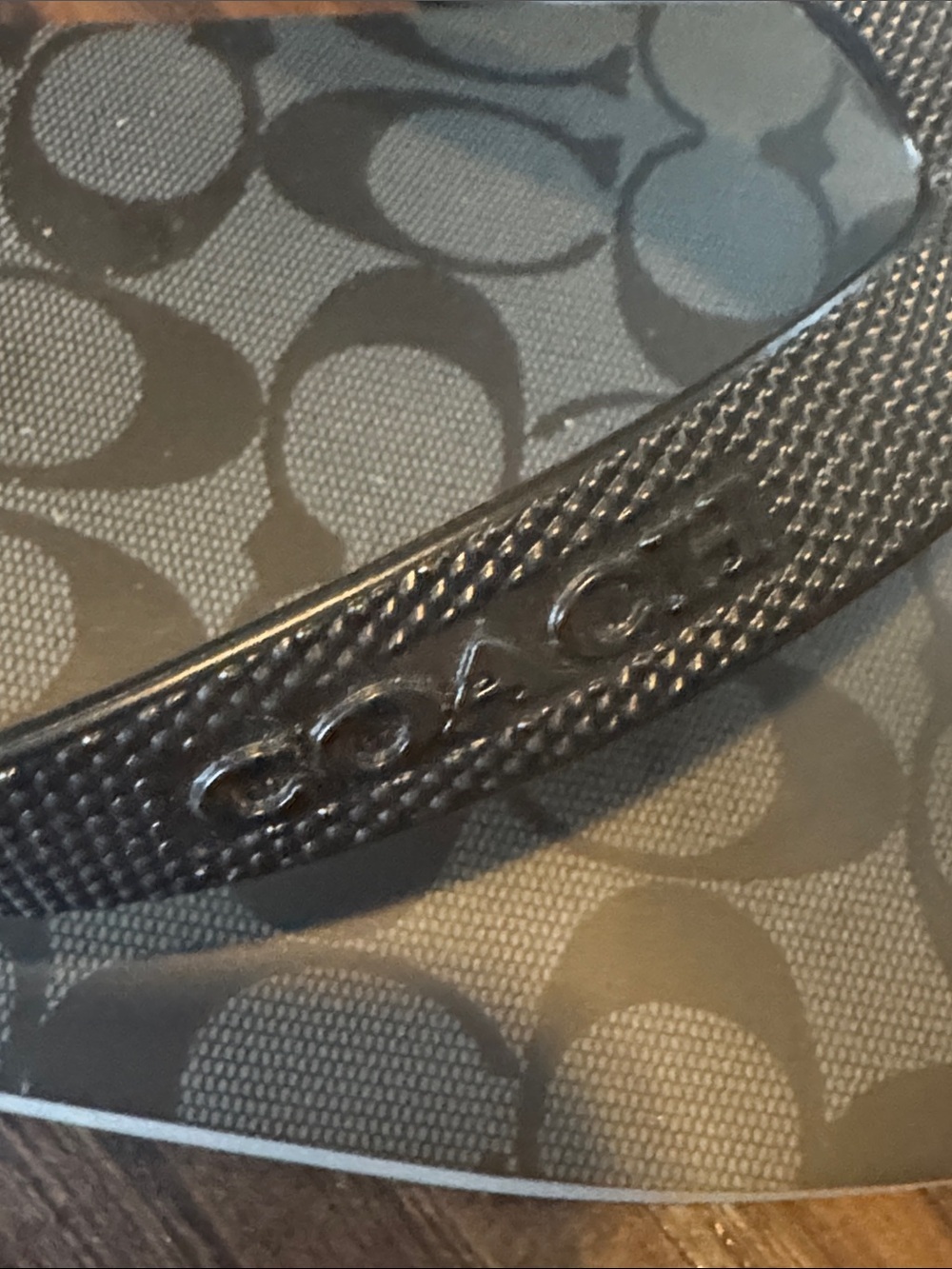 Coach Brown and Black Logo Flip Flop Sandals - Picture 6 of 12
